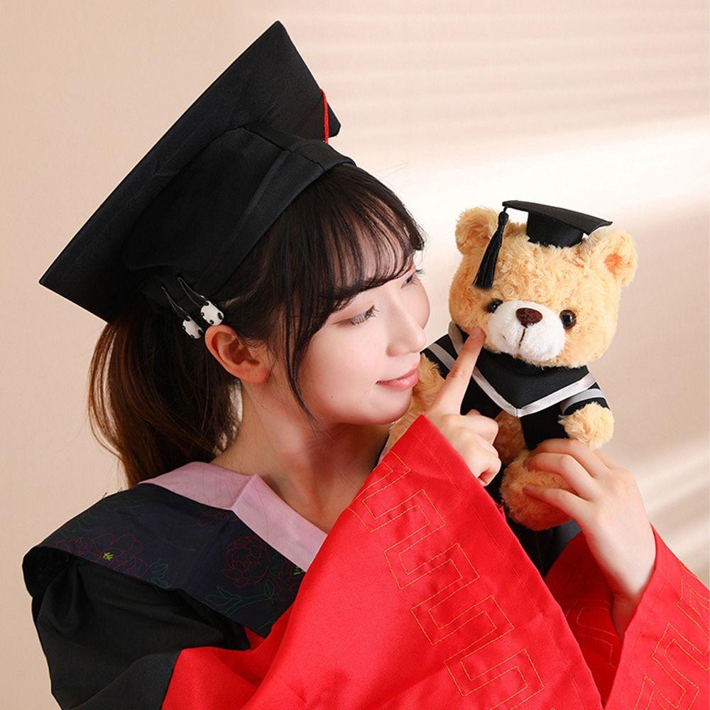 Soft Doctor Cap Graduation Bear Doll Cute Bear Animal Doll  Graduation Season