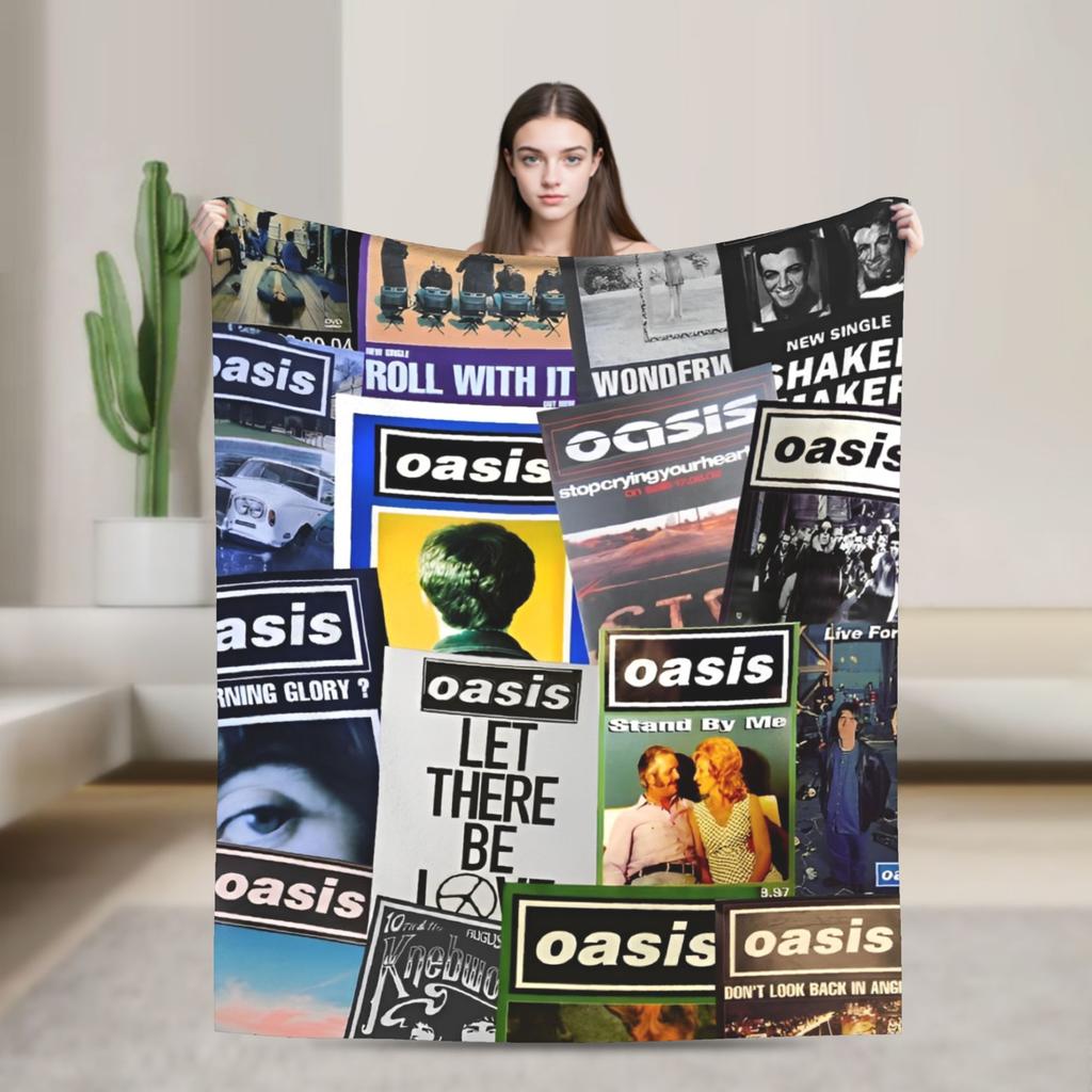 Ossis Band Warm Blankets  Picnic Plush Throw Blanket Novelty Home Decor Flannel Bedspread Sofa Bed Cover