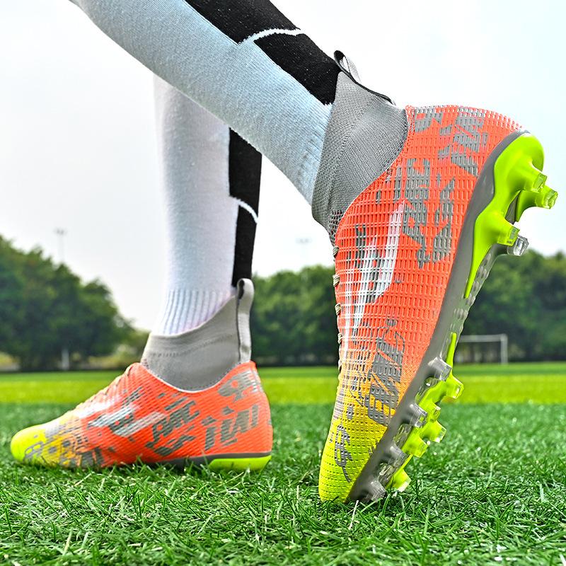 New Football Shoes Genuine Young Adult Students Boys and Girls Long AG Broken Nail Training Shoes Grass Sports