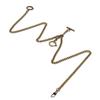 44cm Length Vintage Pocket Watch Chain 3 Hook T Bar Metal Pocket Watch Chain Pendant Holder