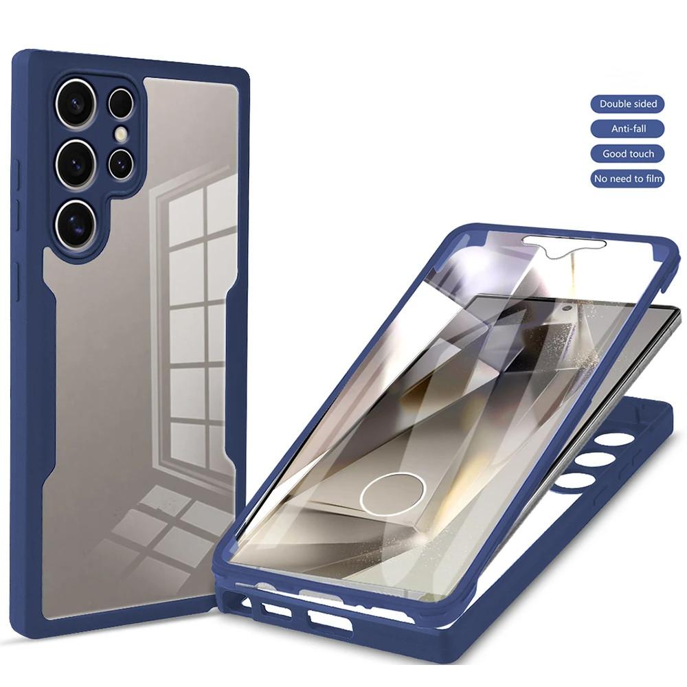 360° Full Body Phone Case for Samsung Galaxy S26 S25 S24 Ultra S23 S22 S21 Plus Transparent Front Back Protective Cover Funda