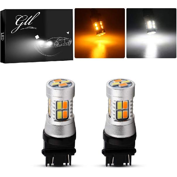 

Grandview 3157 Янтарный/Белый Переключаемый Светодиодный Лампочка Поворотника 12V Светодиодная Замена 3457 3155 4057 4057 3047 3057 - 4 шт. 2-Pack 3157