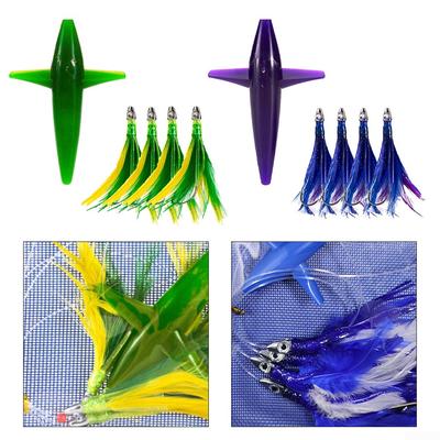 Fish Lure With Bird Teaser With Stainless Steel Hook