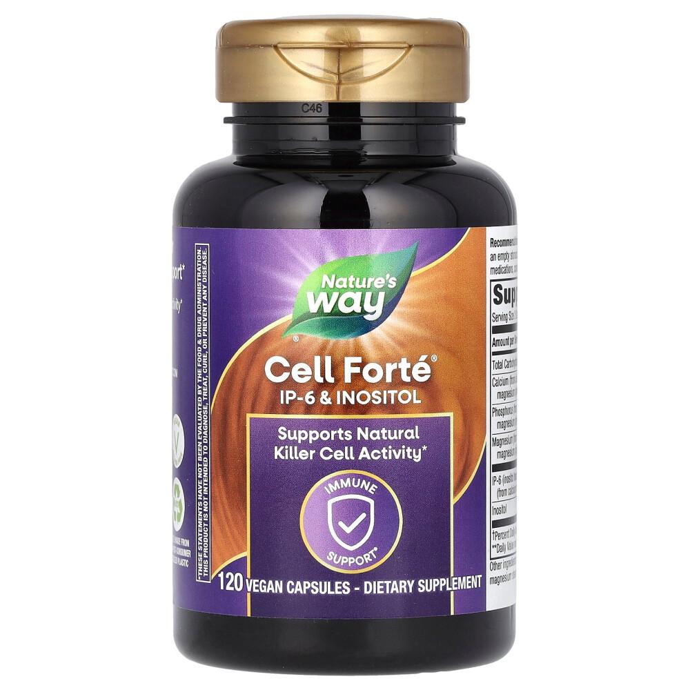 Natures Way Cell Forté IP-6 & Inositol Veggie Capsules, 120 Count