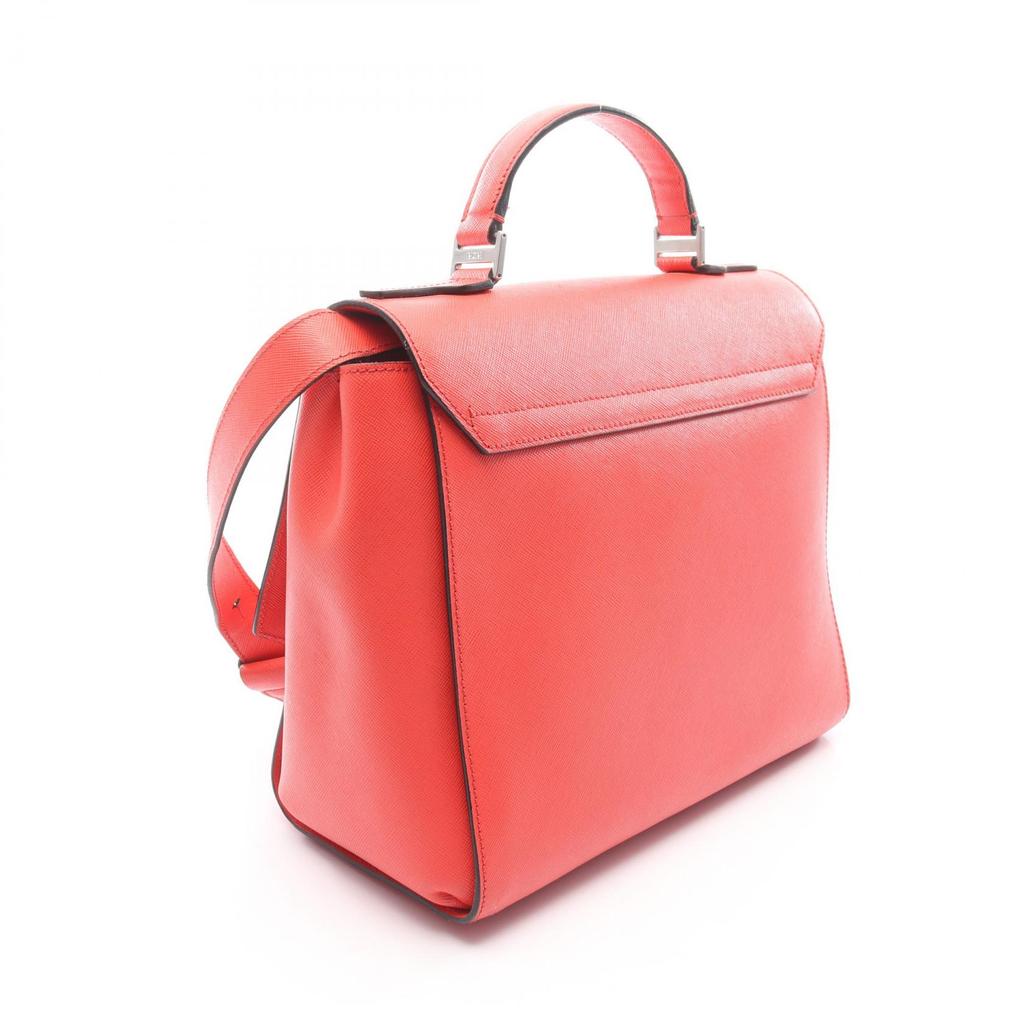 Used MCM 2WAY Handbag leather Red Used Women