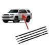 4 Pezzi Guscio in Gomma per Finestrini Nero o Cromato per Toyota 4Runner 75711-35011 2009-2020 Guarnizione Vetro Esterna