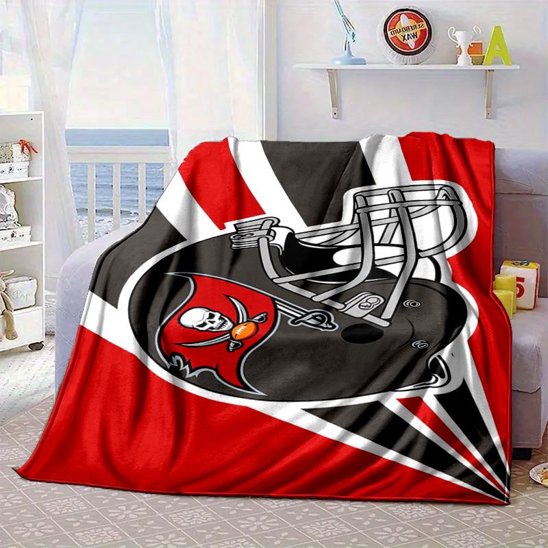 Tampa Bay Buccaneers Helmet Portable Blanket/Soft Blanket Bedding Blanket Suitable for Travel Camping Living Rooms Offices Sofas Fan Gifts