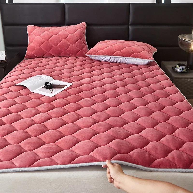 2024 neue 230g hochgramm verschlüsselte verdickte Milchvliesmatratze (Bettkissen) Serie Herbst und Winter