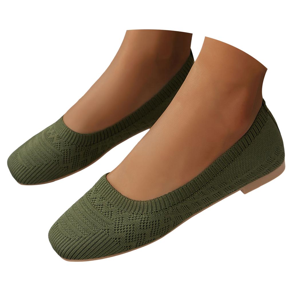 Women Flat Shoes Slip Comfortable Walking Ballerina Shoes Cute Ballet Ladies Portable Low Womens Tennis Shoes for Flat Feet