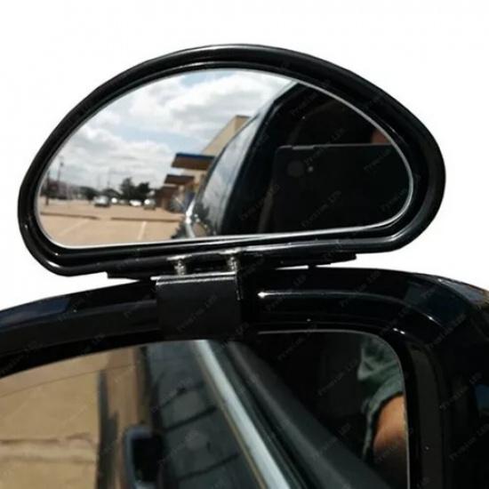 2x Car Van Rearview Blind Spot Mirror Clamp For Safer Driving Towing Reversing