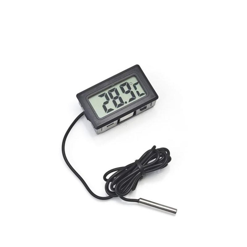 Aquarium Waterproof Probe Thermometer WITHOUT BATTERY Digital LCD Fish Tank Waterproof Temperature Thermometer Meter Reptile