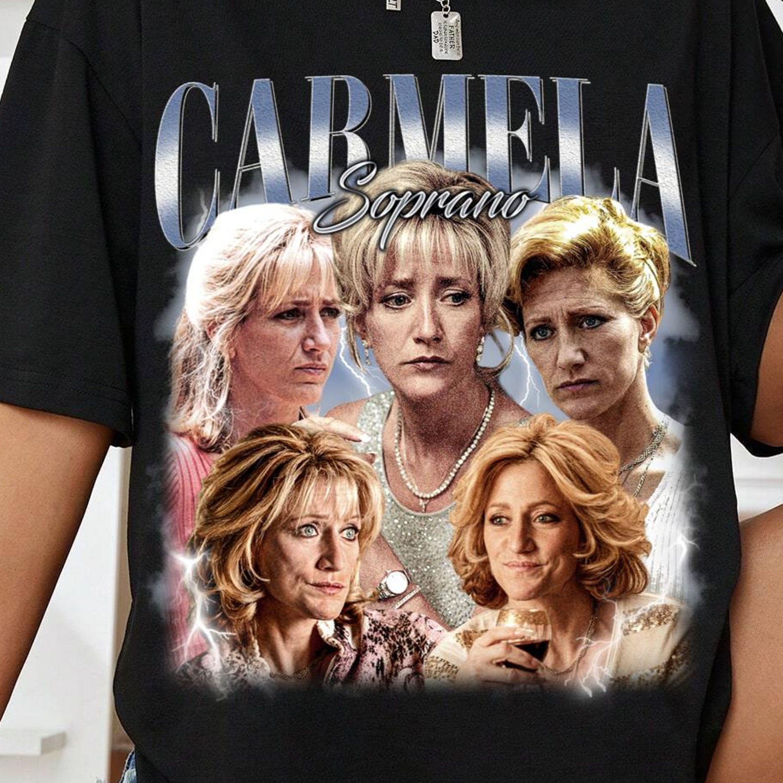 Carmela Soprano T-Shirt – Vintage The Sopranos Graphic Tee, HBO Mafia TV Show Fan Apparel|............||| 3XL