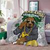 Rapper S-Snoop Dogg Throw Lightweight 240g Flannel Blanket Soft Skin-friendly for Summer Cooling