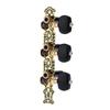 Alice AO 020HV3P 1Pair(Left + Right) Classical Guitar Tuning Key Gold  Black Plated Peg Tuner Machine Head(long) String