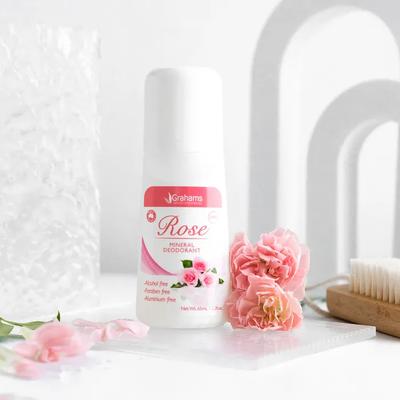 Natürliches Mineral Deodorant Roll-On Rose 65mL