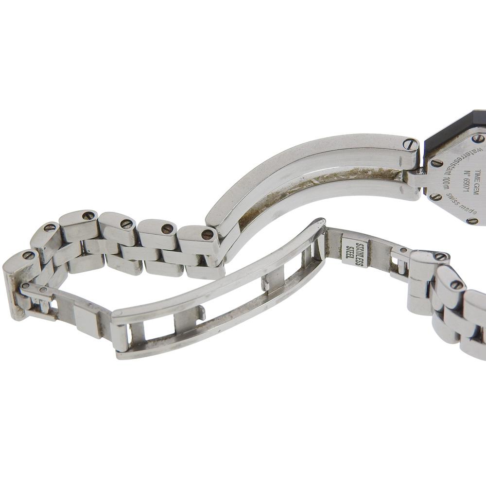 CENTURY Time gem Watches 1P diamond White shellDial Stainless Steel Quartz Analog display Women Used