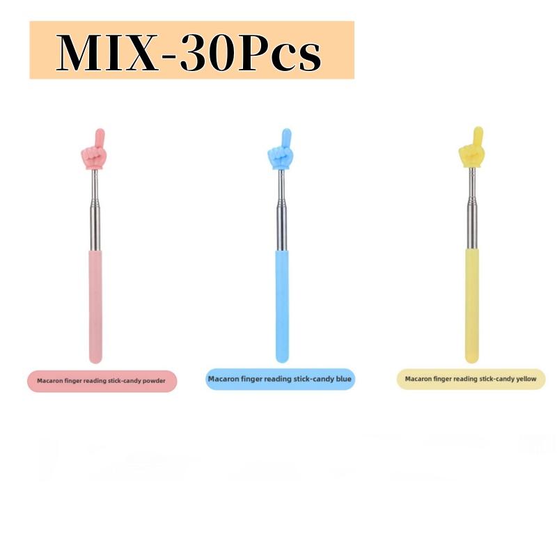 Unisex Retractable Finger Reading Stick Cute Teacher Design Baton for Early Childhood Whip Reading Tool