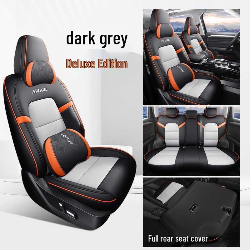 Haval Big Dog PLUS Perforated Leather Seat Cover: Trendy Fun & Wild Edition, Full Coverage, All-Season Cushion for 26 Models