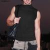 Men Women Sleeveless Backless Casual Fitted Party Tank Tops