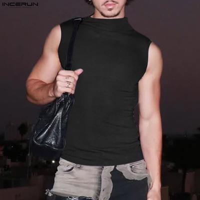 Men Women Sleeveless Backless Casual Fitted Party Tank Tops