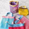 Summer Color-Blocked Mesh Makeup Bag - Soft Color Makeup Bag With Drain Holes - Large Shower Organizer - Travel Essentials