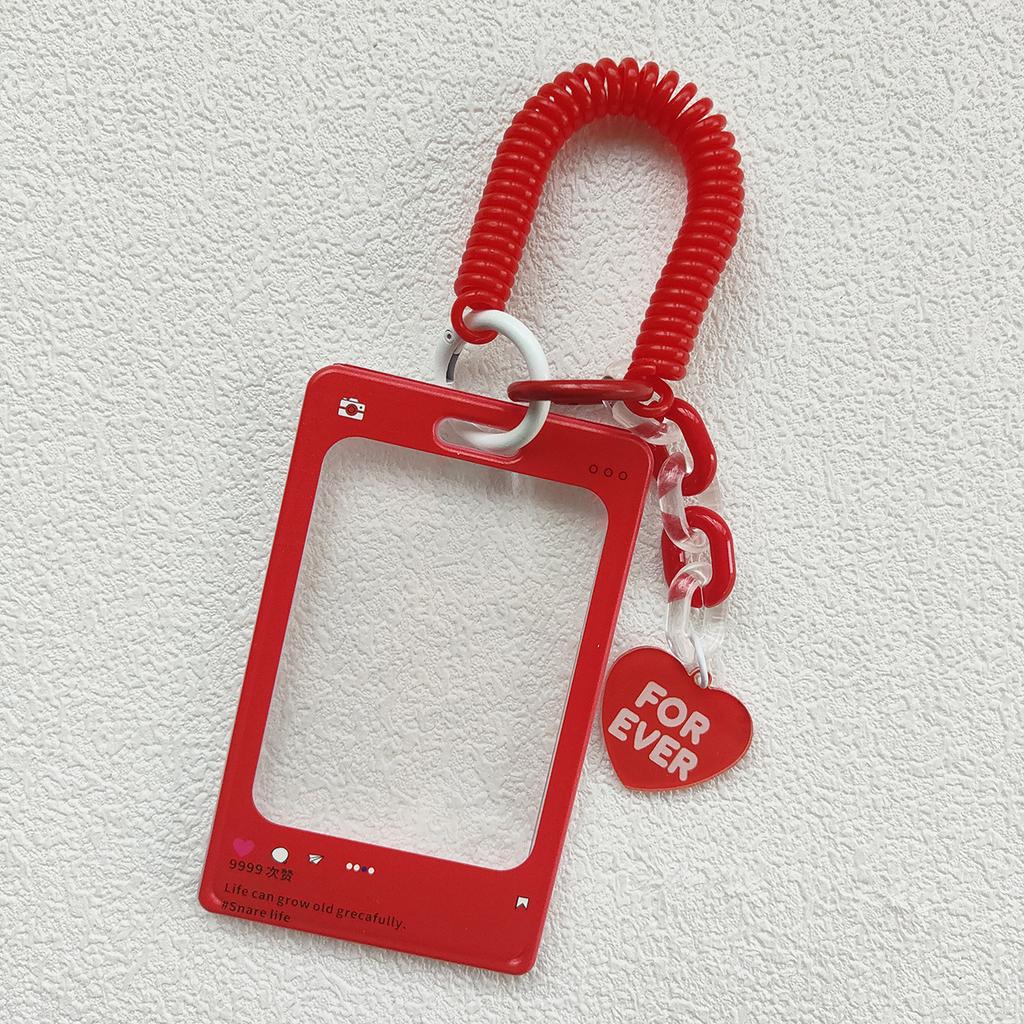 Card Note Storage Schoolbag Hook Transparent Card Holder Acrylic Crystal Card Holde Luggage Tag Hard Shell Anti-loss Card Case