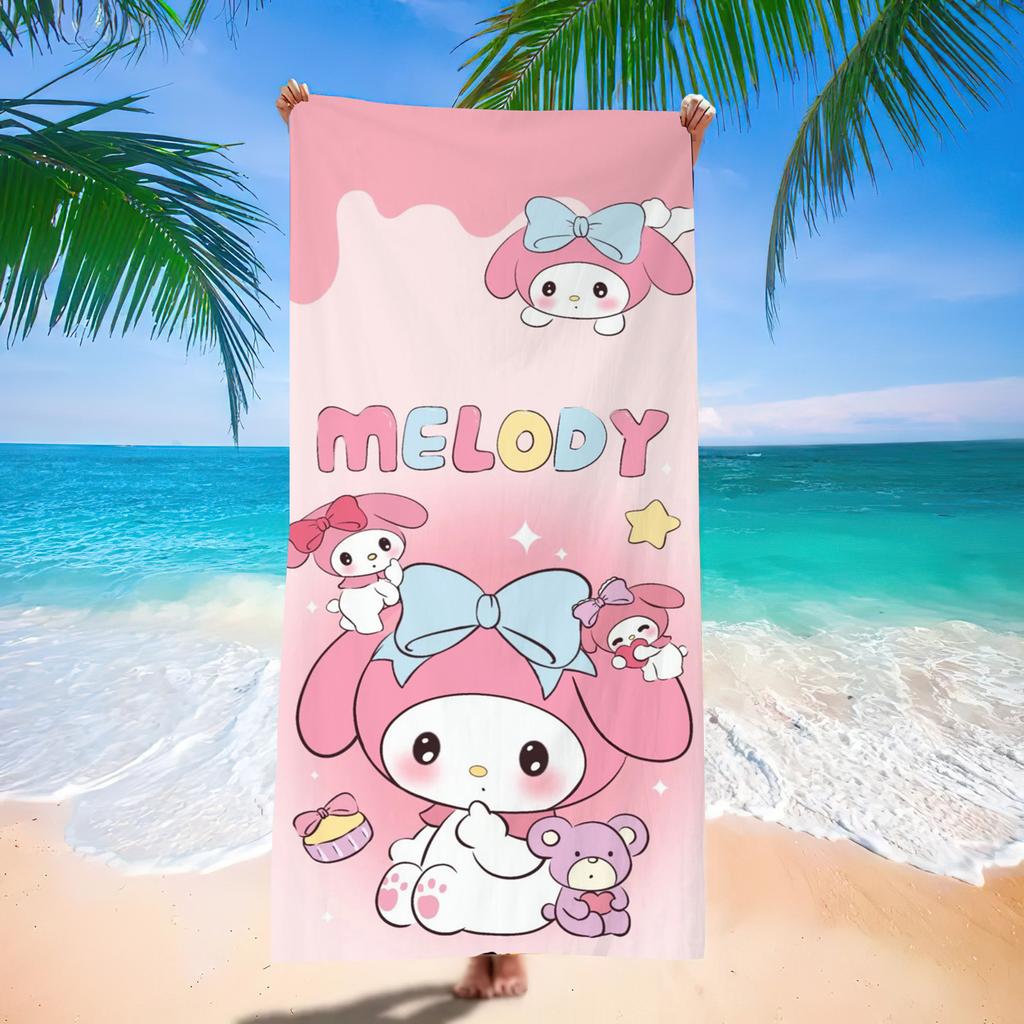 Popular Beach Towels Children'S Cartoon Quick-Drying Beach Towels Microfiber Digital Printing Bath Towels