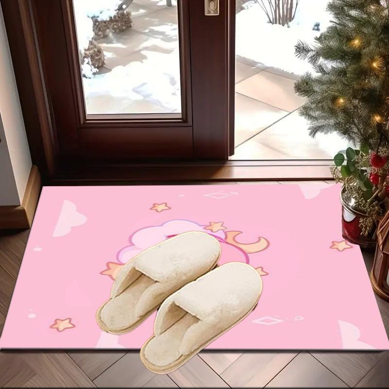 Pink pika Pattern Carpet, Chair Rug,Rug for Office Bedroom living rooms, Doormat decor Fan Gift Christmas Gift