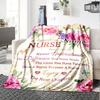 Nurse'S Legacy Blanket Personalized Name Soft Warm And Versatile For Sofa Bed Office And Travel Machine Washable Comfortable In All Seasons Best