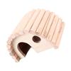 Hamster Holzhaus Niedliche Bogenform Warm Sicher Stabil Meerschweinchen Holzhaus für Hamster Rennmäuse Ratten Kleintiere