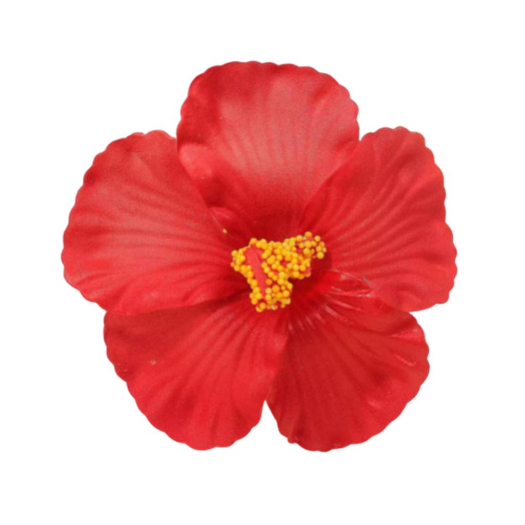 Siumlation Flower Hair Clip For Women And Girl Hibiscus Hair Barrette Hair Accessories For Vacation and Beach Parties