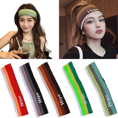 Trend Sport Haarbänder Streifen Sweatabsorb Kopfband Kreative Yoga Schweiß Stirnband Outdoor Sport