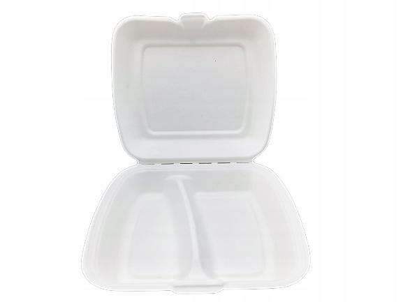 Lunch Box Menu Two-Part Made Of Reed Pulp .