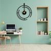 Analog Wall Clock for Home & Office | Big Size Stylish Latest Home Decor | (40 X 40 CM) | Black Color (Battery Included)