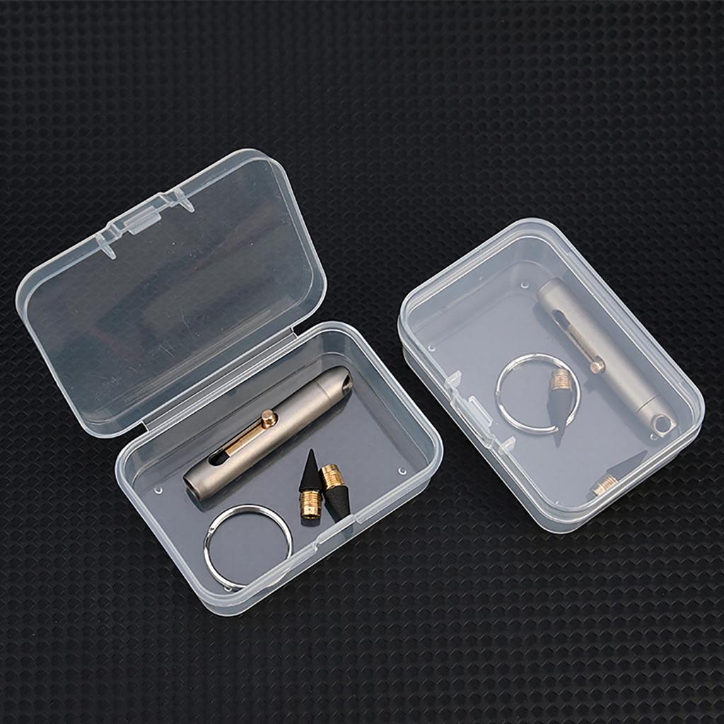 Yousheng Eternal Pen Mini Titanium Alloy Ballpoint Pen Replaceable EDC Refill Smooth Writing Comfortable Grip Mini Pen