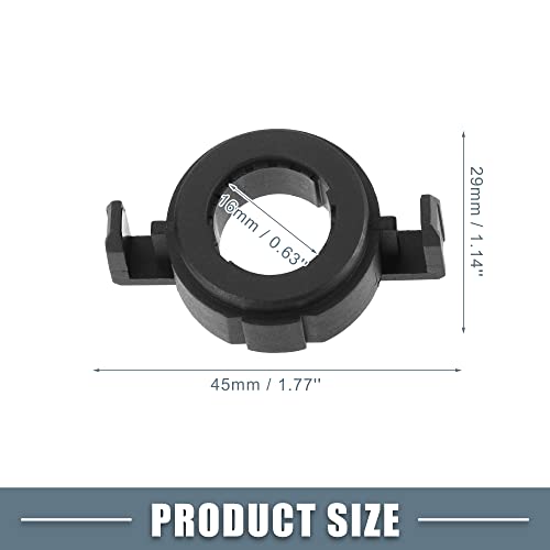 Ein ABSOPRO Auto LED Scheinwerfer Lampen Sockel Halter Adapter Fassung H7 Abblendlicht Kompatibel mit Ford Kompatibel mit Mondeo Schwarz 1 Paar