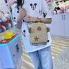 Cute Korean Style Cotton Mini Shoulder Bag For Casual Travel Girls