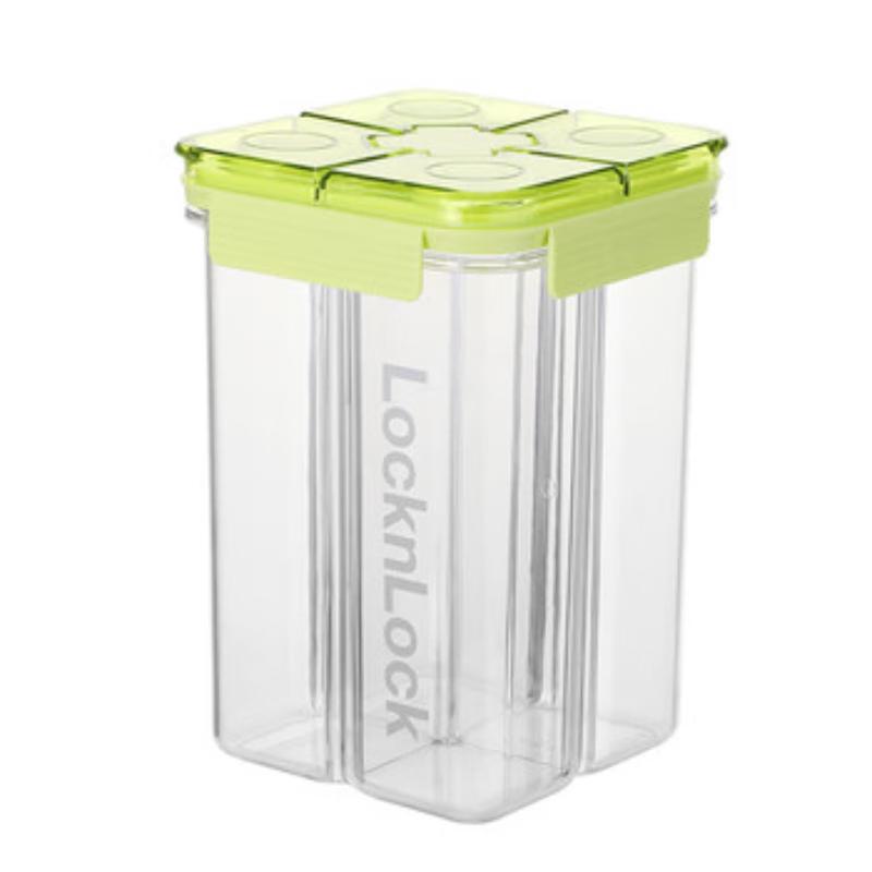 LocknLock 4-Compartment Moisture-Proof Grain Storage Jar 2.4L