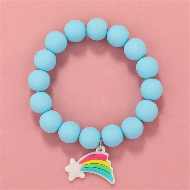 Makersland Cute Popcorn Beads Bracelet Friendship Glass Bracelets For Girls Star Moon Cloud Flower Zircon Accessories Wholesale