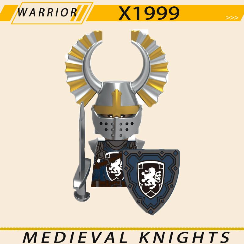 Medieval Military Jerusalem Tripoli Knight Building Blocks Castle Lionheart Hospital Teutonic Soldier Figures Warrior Bricks Toy