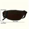 Versatile Nylon Waist Bag, Sports Fanny Pack, Casual Crossbody Shoulder Bag, Zipper Closure,Ideal for Work,Travel, and Daily Use