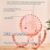 1pc Octopus Mini Fan with Flexible Tripod – USB Charged, Quiet & Adjustable 3-Speed, Soft Wind, Light Feature – Perfect for Gym, Cycling, Car, Desk