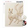 Pearl Art Painting Kit for Adults and Beginners, NineTailed Fox Sparkling Painting Craft Home Wall Decor Handmade Gift Art Projects