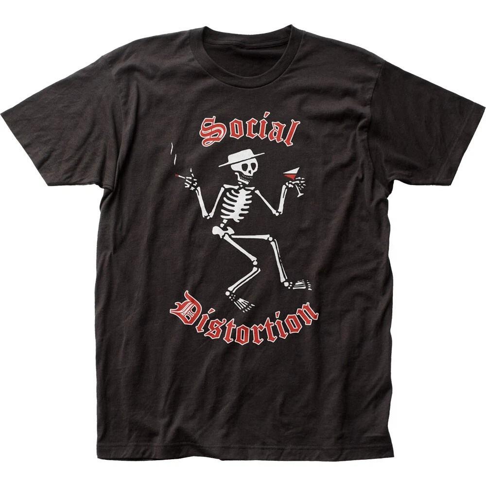 Social Distortion Skelly Logo Mens T Shirt Rock And Roll Classic Band Tee Black Unisex T-Shirt XXL