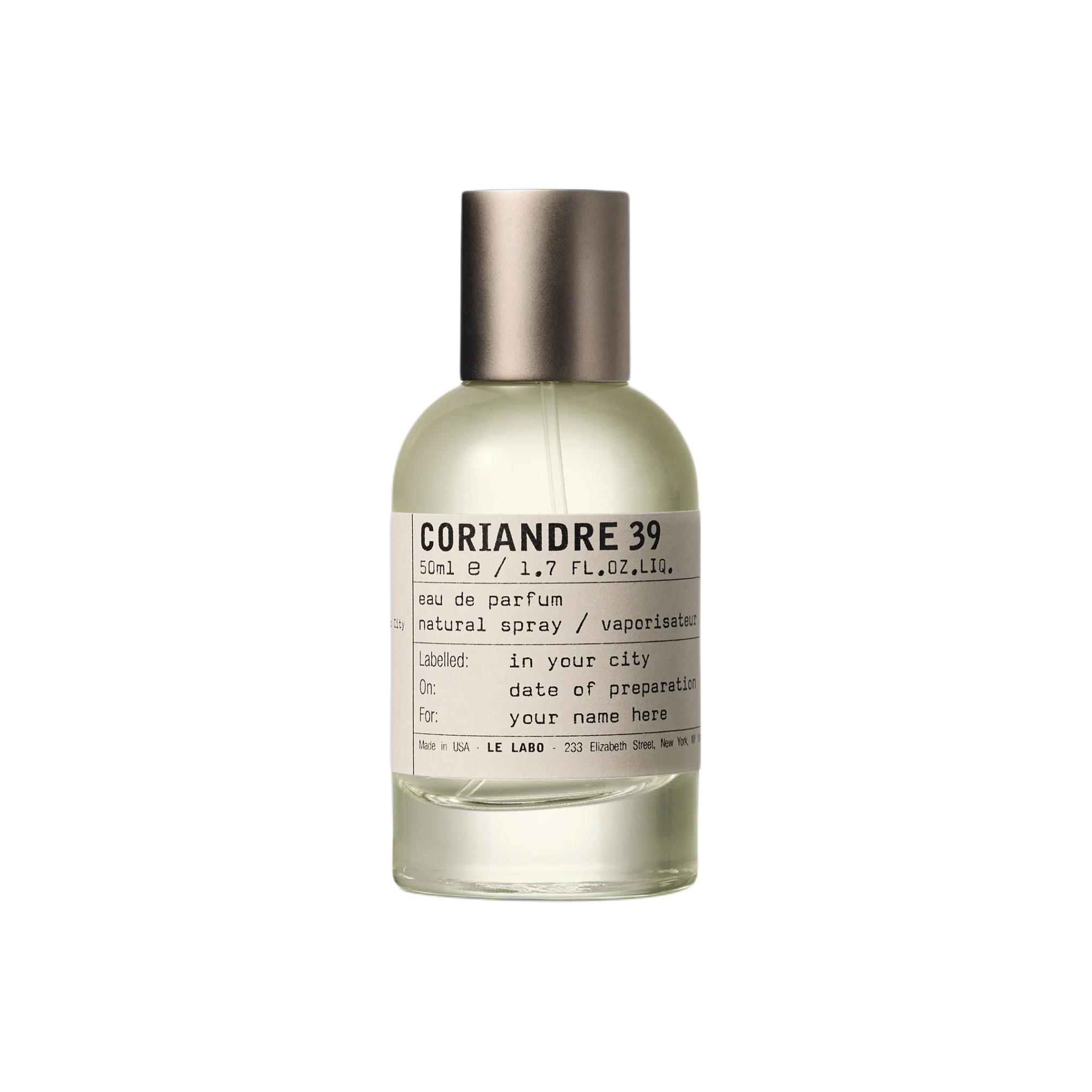 Le Labo City Limited Mexico City Coriandre 39 Parfums Notes Aquatiques Eau De Parfum EDP Citron Vert Feuille de Coriandre 100ml 50ml