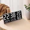 GH9002 Multi-functional Wall Clock: Large Font, Night Light, Temperature & Humidity Display, Multiple Alarms
