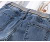 2026 Women's High-Waisted Slim-Fit Frayed Micro-Flare Petite Jeans