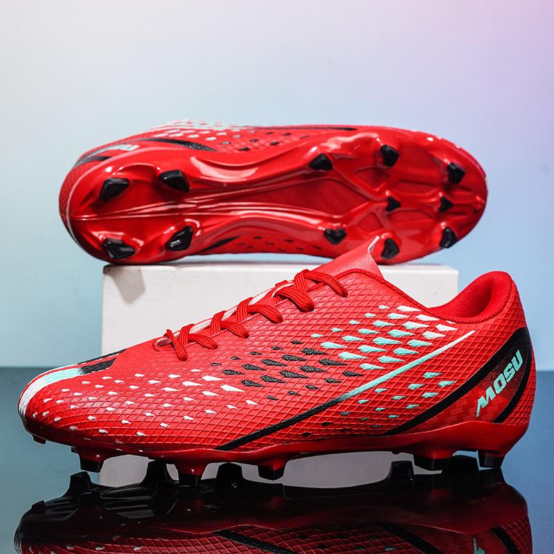 New Long Nail Youth Football Shoes Non-slip and Wear-resistant Competition Training Shoes Adult Broken Nail Sports Shoes Men