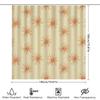 Modernes Sunburst-Muster Badezimmer Duschvorhang Gelb Orange Rot Bunt Dekorativer Stoff Wasserdicht Waschbar Haushaltswaren (