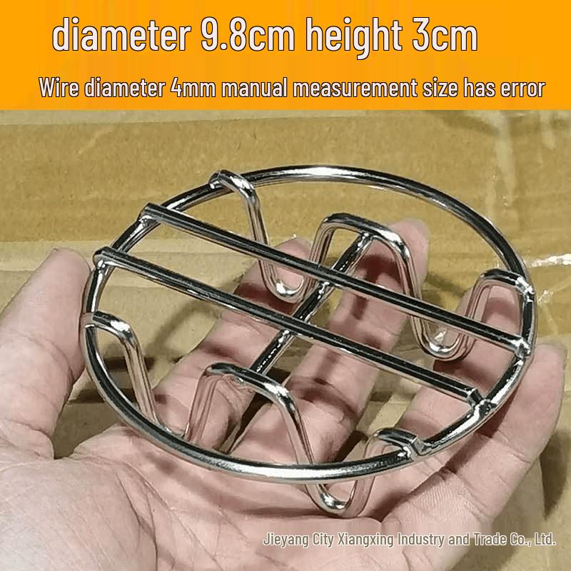 

ZISIZ Мини-горшок для здоровья Стеллаж-пароварка из нержавеющей стали (4-дюймовый, 3 см, 4 шт.)